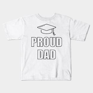 Proud Dad Cap Typography Text Design Kids T-Shirt